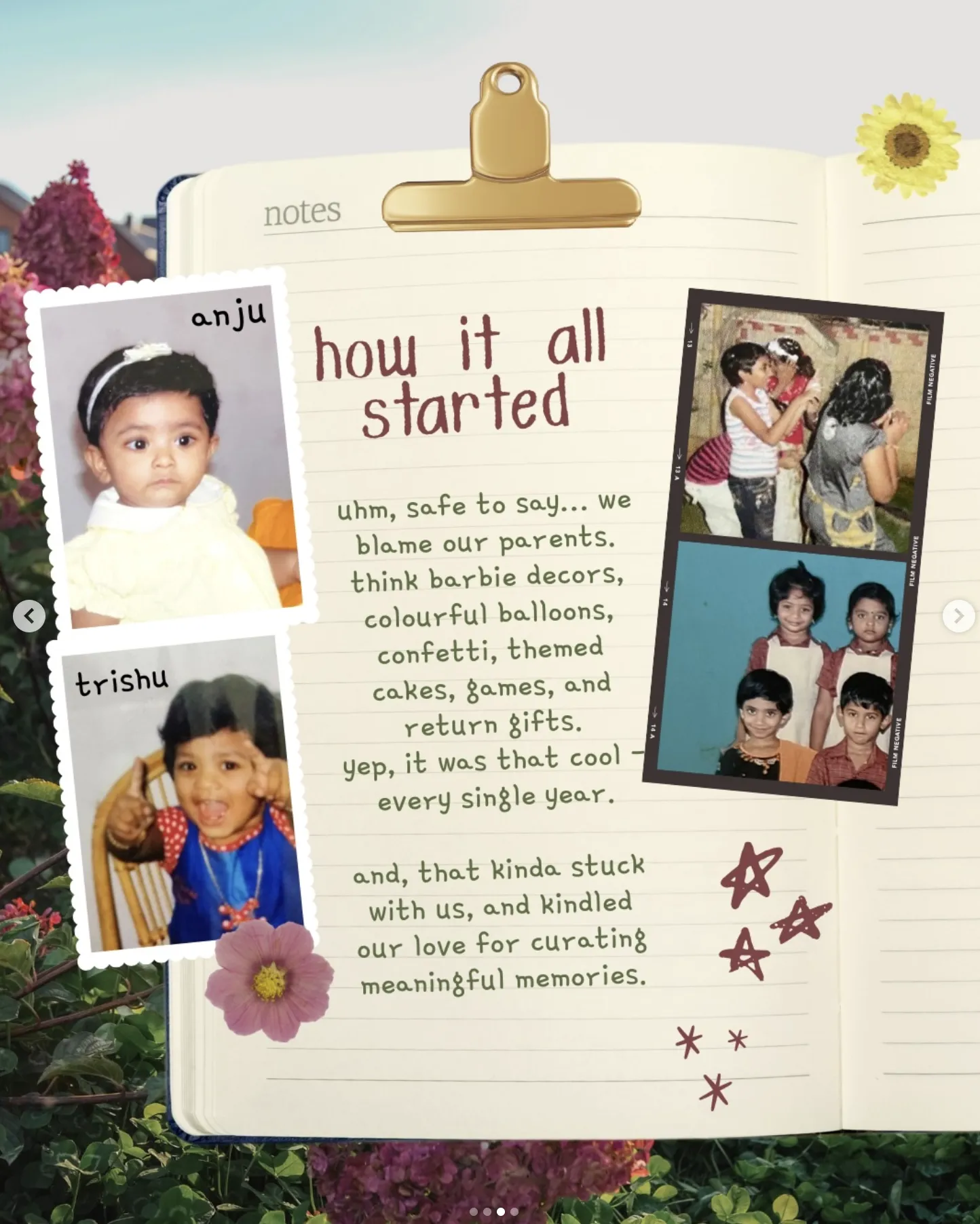 How it all started — Anju and Trishu's origin story